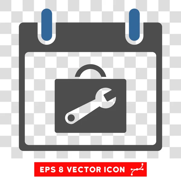 Caixa de ferramentas Calendário Dia Eps Vector Icon — Vetor de Stock