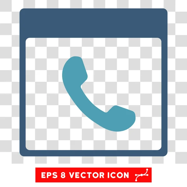 Telefon Kalenderseite eps Vektor-Symbol — Stockvektor