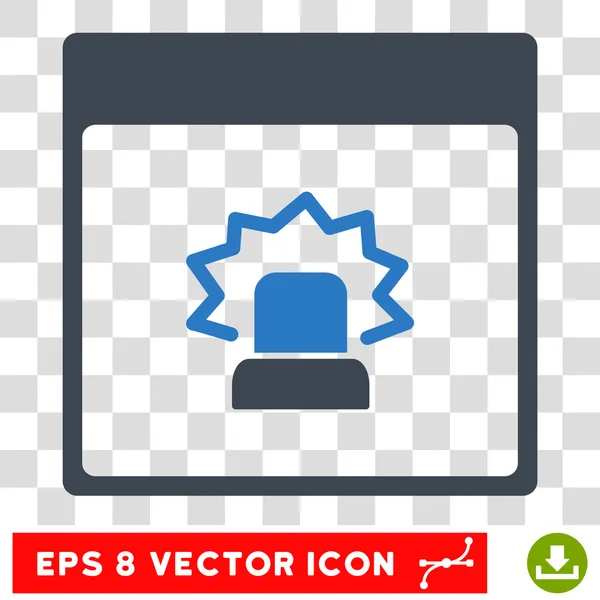 Waarschuwing pagina Eps Vector kalenderpictogram — Stockvector