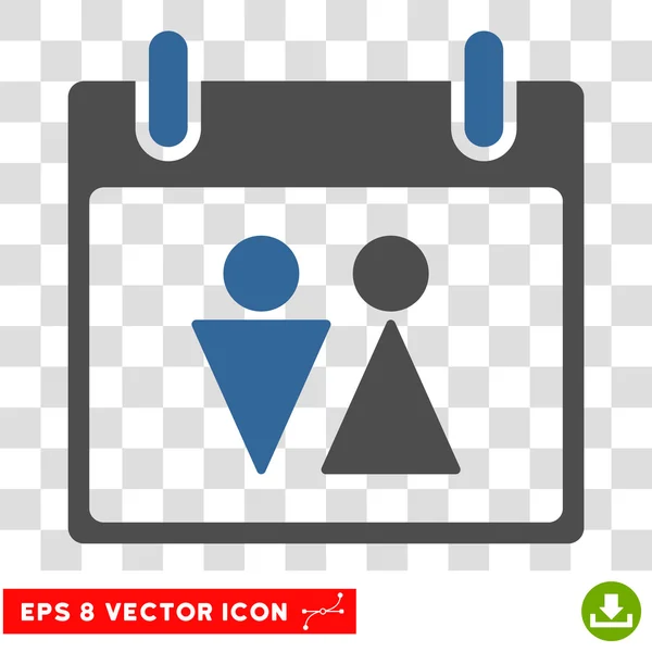 Calendrier des toilettes Jour Eps Icône vectorielle — Image vectorielle