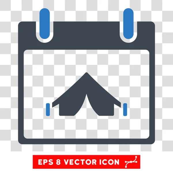 Camping calendario día Eps Vector icono — Vector de stock