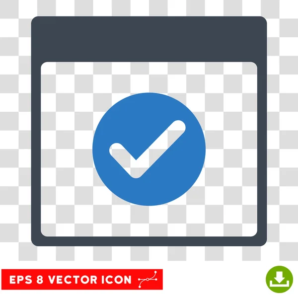 Ok Calendar Day Eps Vector Icon — Stock Vector