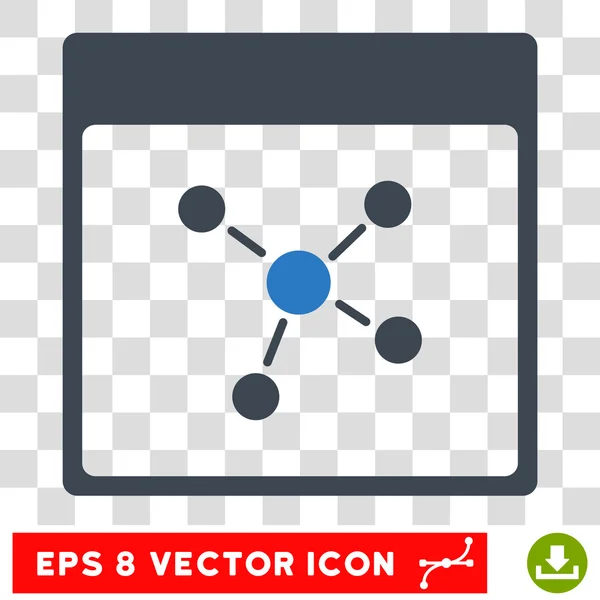 Conexiones Calendario Página Eps Vector Icono — Vector de stock
