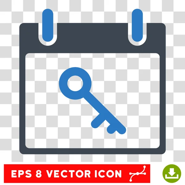 Schlüssel Kalendertag eps Vektor-Symbol — Stockvektor