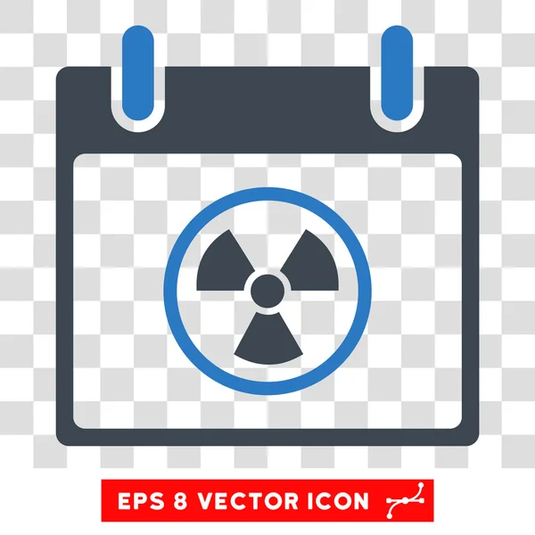 Calendário Radioativo Dia Eps Vector Icon — Vetor de Stock
