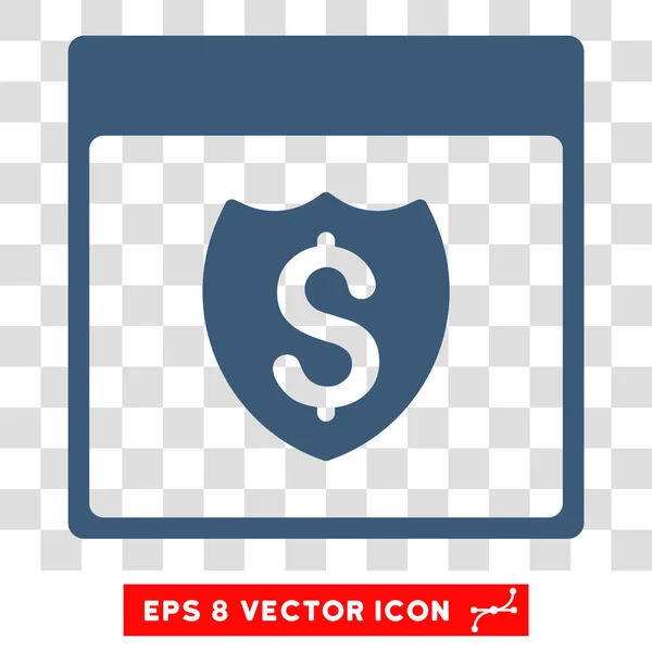 Finanzschild Kalenderseite eps Vektor-Symbol — Stockvektor