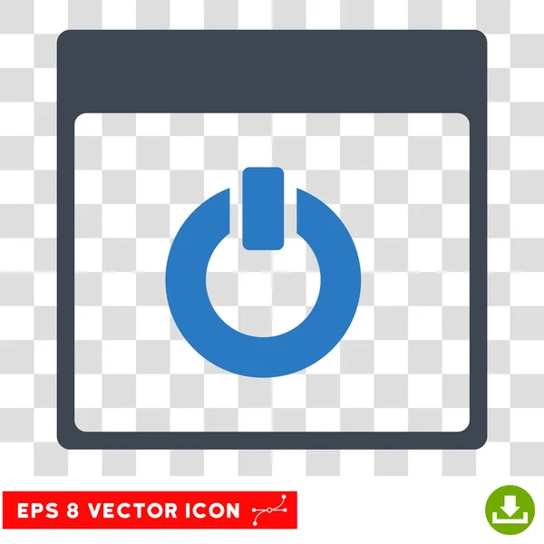 Schalter auf Kalenderseite eps Vektor-Symbol — Stockvektor