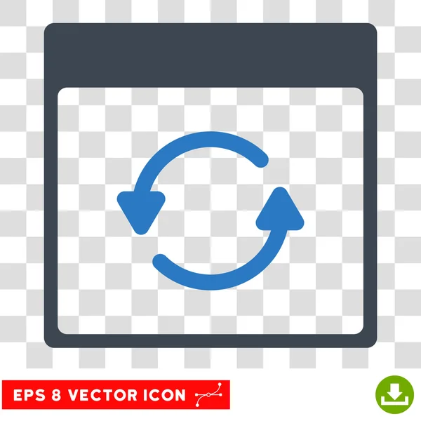 Mise à jour calendrier Page Eps Icône vectorielle — Image vectorielle