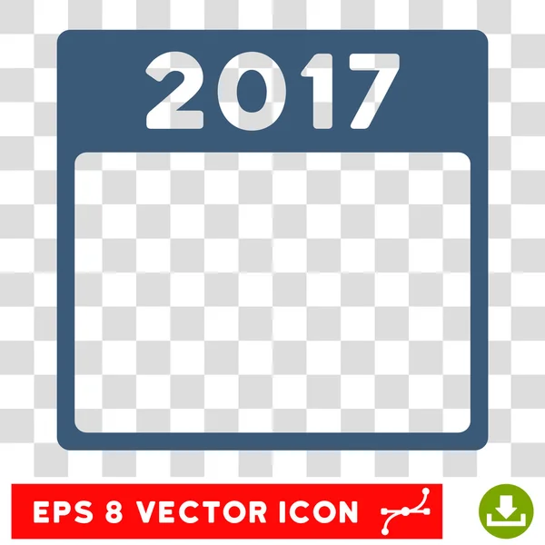 2017 jahr kalender vorlage eps vektorsymbol — Stockvektor