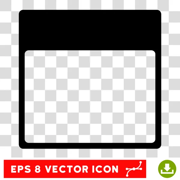Calendario Plantilla de página Eps Vector Icono — Vector de stock