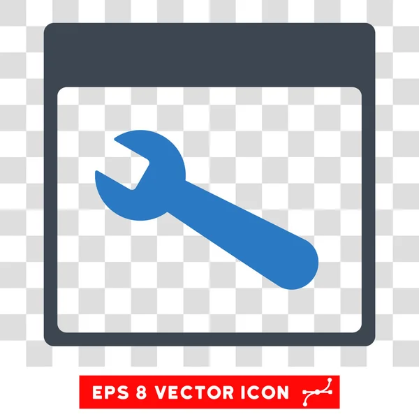 İngiliz anahtarı aracı takvim sayfası Eps vektör simgesi — Stok Vektör
