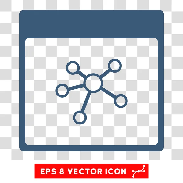 Links Kalenderseite eps Vektor-Symbol — Stockvektor