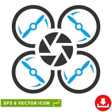 Çekim dron vektör Eps simgesi