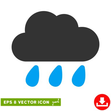 Yağmur bulutu vektör Eps simgesi