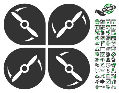Bonus ile Airdrone vidayı döndürme simgesi