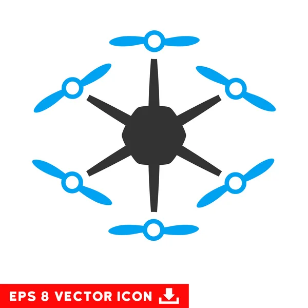 Hexacopter Vector Eps Ícone —  Vetores de Stock