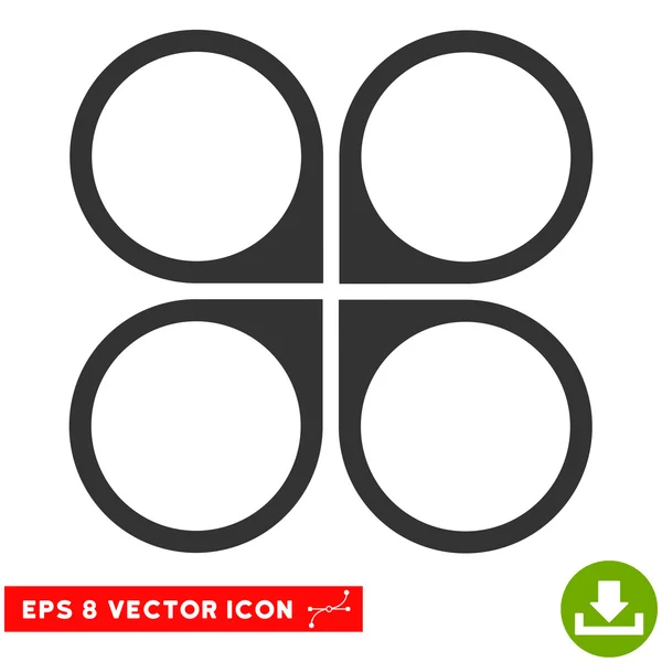 Aircopter-Vektor eps-Symbol — Stockvektor
