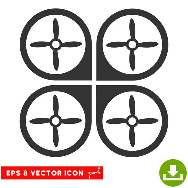 Nanocopter Vector Eps Ícone — Vetor de Stock