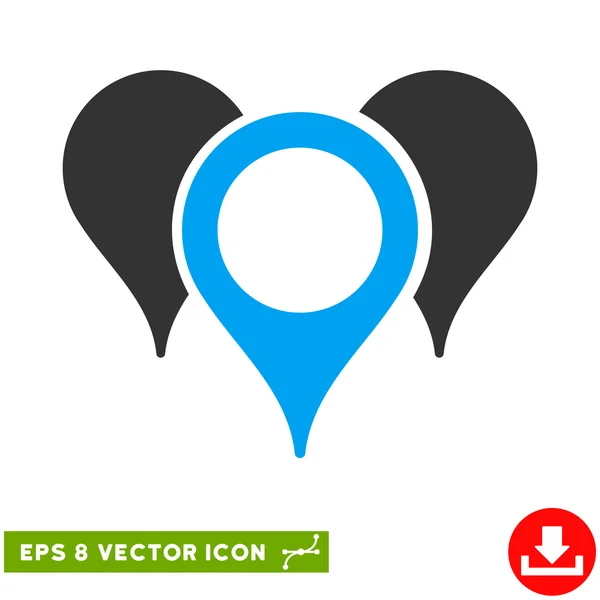 Karte Zeiger Vektor eps Symbol — Stockvektor