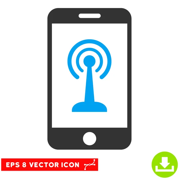 Funksteuerung Smartphone Vektor eps Symbol — Stockvektor
