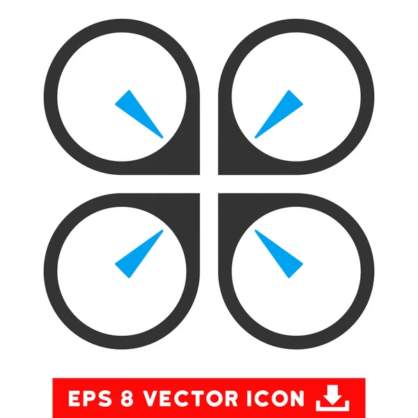 Hover Drone Vector Eps icono — Vector de stock