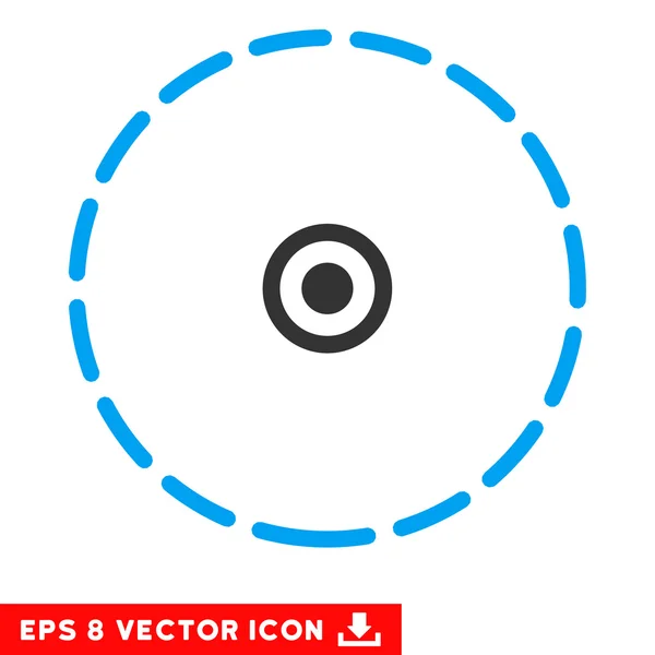 Icône d'Eps de vecteur de zone ronde — Image vectorielle