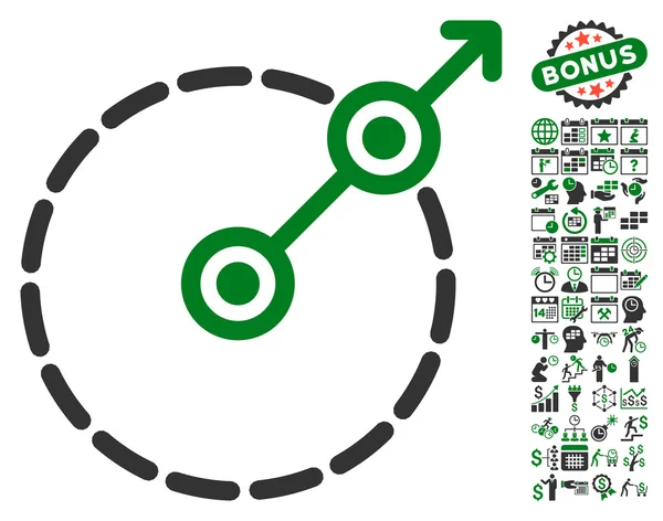 Bonus ile yuvarlak alan çıkış simgesi