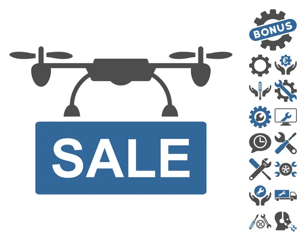 Icône de bannière de vente de drone vektörler | Icône de bannière de vente  de drone vektör çizimler, vektörel grafik | Depositphotos