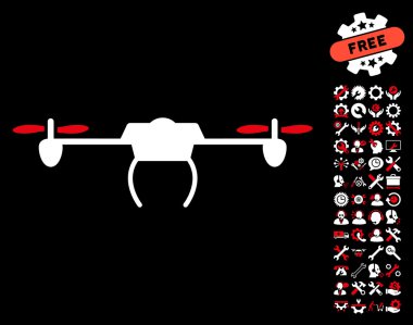 Araçlar bonus ile Drone Vektör Simgesi