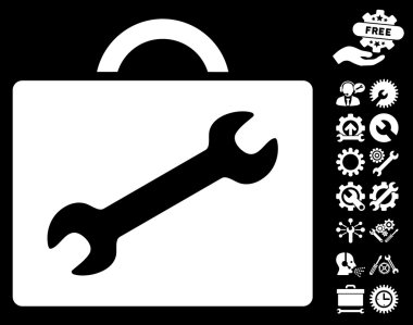 Tools Bonus ile Onarım Ekipmanları Durumda Vektör Simgesi