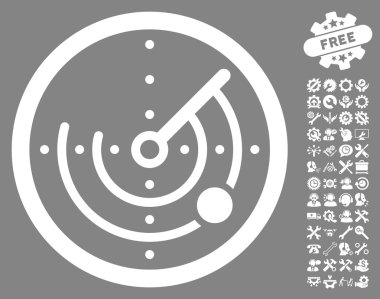 Araçlar bonus ile Radar Vektör Simgesi