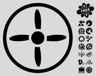 Araçlar bonus ile Drone Vida Vektör Simgesi