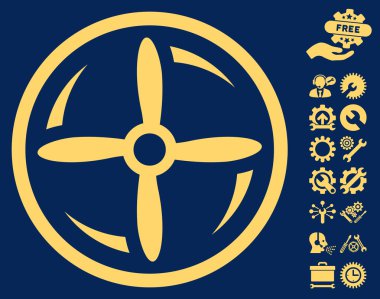 Araçlar bonus ile Drone Vida Rotasyon Vektör Simgesi