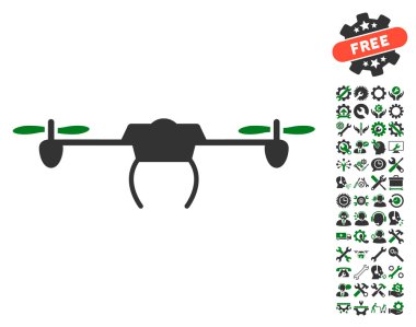 Araçlar bonus ile Drone Vektör Simgesi