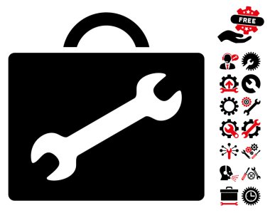 Tools Bonus ile Onarım Ekipmanları Durumda Vektör Simgesi