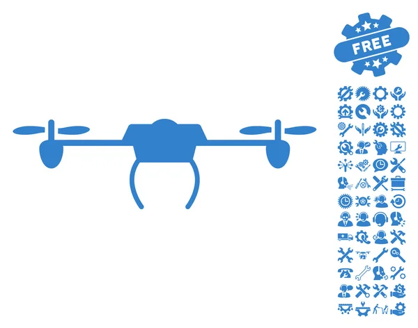 Векторная иконка дрона с бонусом — стоковый вектор