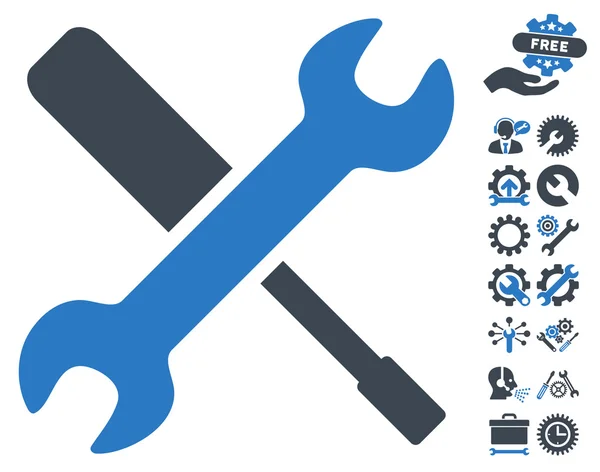 Herramientas Vector icono con herramientas de bonificación — Archivo Imágenes Vectoriales