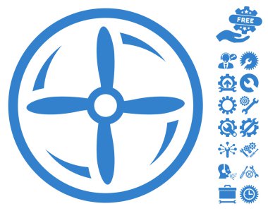 Araçlar bonus ile Drone Vida Rotasyon Vektör Simgesi