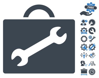 Tools Bonus ile Onarım Ekipmanları Durumda Vektör Simgesi