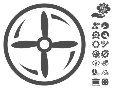 Araçlar bonus ile Drone Vida Rotasyon Vektör Simgesi