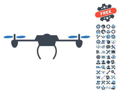 Araçlar bonus ile Drone Vektör Simgesi