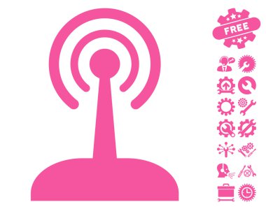 Araçlar Bonus ile Radyo Kontrol Joystick Vektör Simgesi