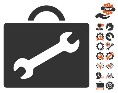 Tools Bonus ile Onarım Ekipmanları Durumda Vektör Simgesi