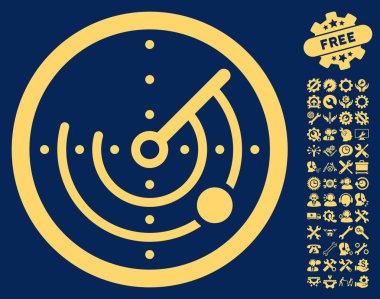 Araçlar bonus ile Radar Vektör Simgesi