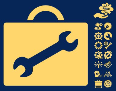 Tools Bonus ile Onarım Ekipmanları Durumda Vektör Simgesi