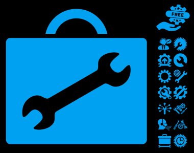 Tools Bonus ile Onarım Ekipmanları Durumda Vektör Simgesi