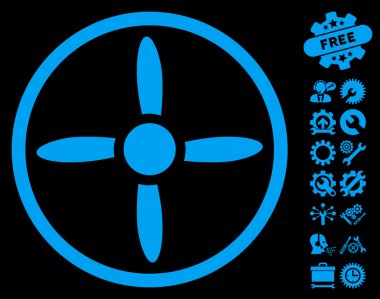 Araçlar bonus ile Drone Vida Vektör Simgesi