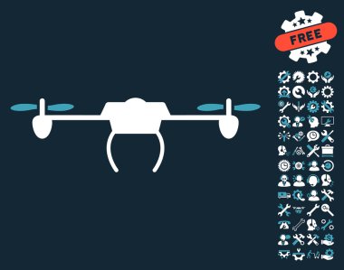 Araçlar bonus ile Drone Vektör Simgesi