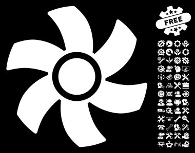 Araçlar Bonus ile Rotor Vektör Simgesi