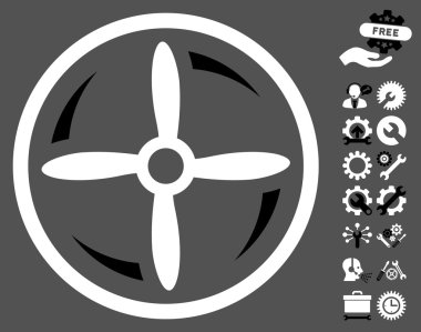 Araçlar bonus ile Drone Vida Rotasyon Vektör Simgesi